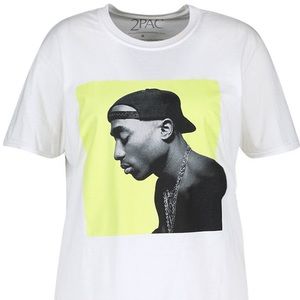 Blk/white neon block 2Pac Tee